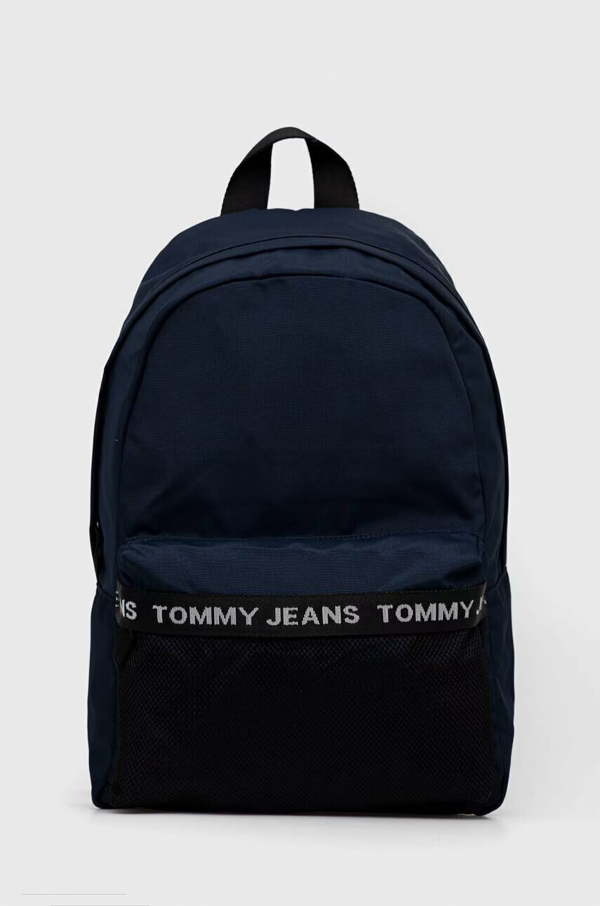 Tommy Jeans Раница в тъмносиньо голям размер с принт - Pepit.bg