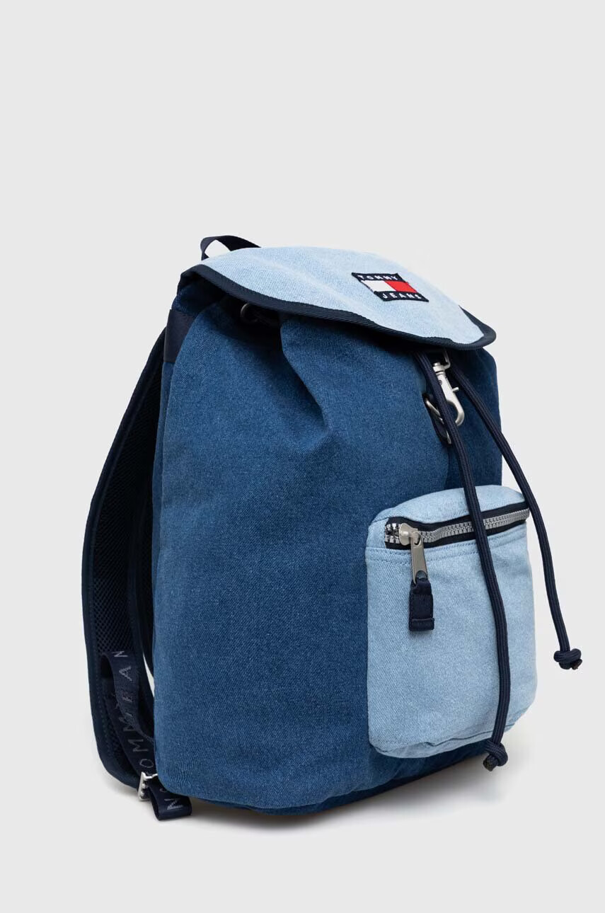 Tommy Jeans Раница в синьо голям размер с десен - Pepit.bg