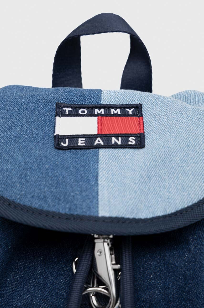 Tommy Jeans Раница в синьо малък размер с десен - Pepit.bg