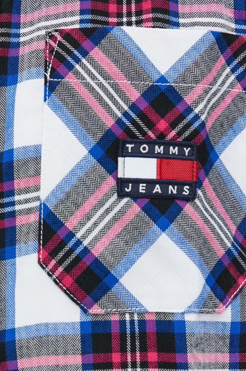 Tommy Jeans Риза мъжка със свободна кройка с яка с копче - Pepit.bg