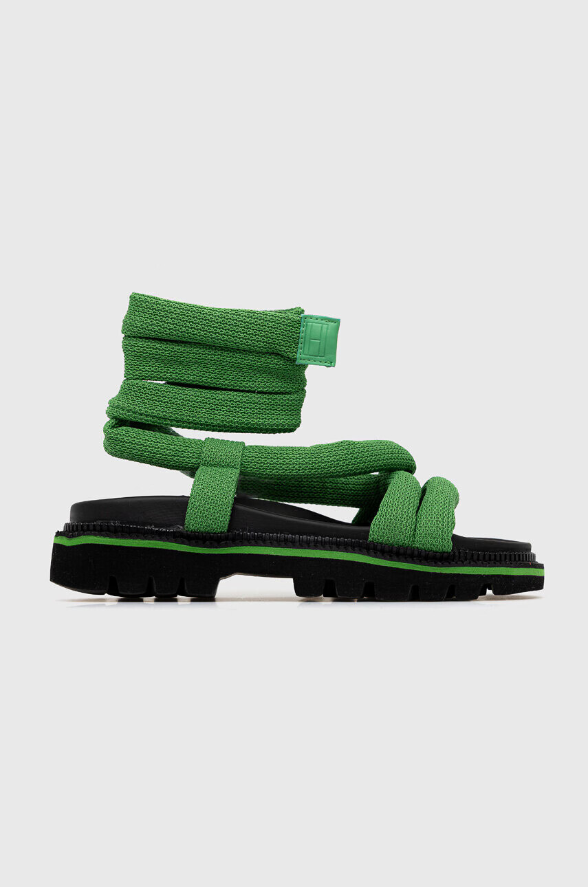 Tommy Jeans Сандали CHUNKY SANDAL в зелено с платформа EN0EN02073 - Pepit.bg