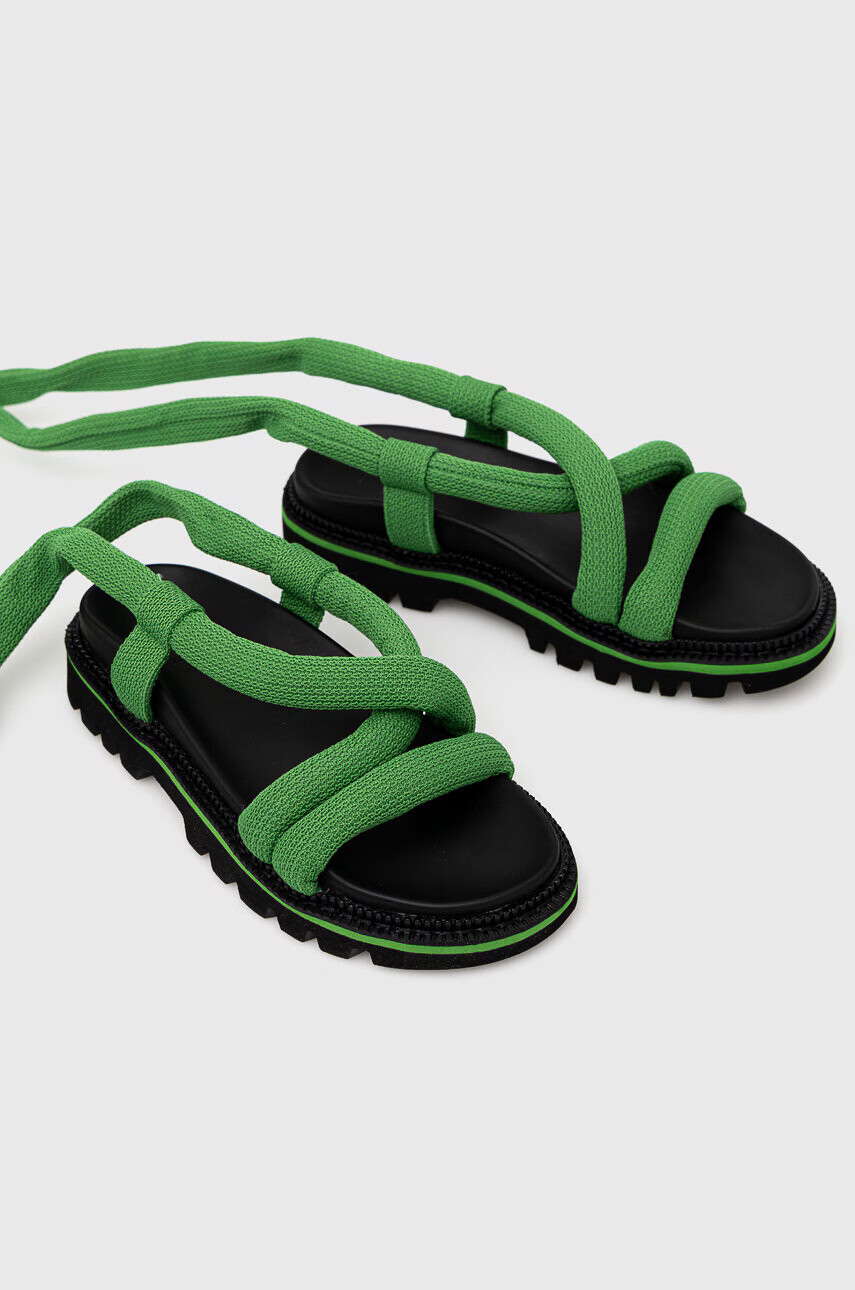 Tommy Jeans Сандали CHUNKY SANDAL в зелено с платформа EN0EN02073 - Pepit.bg