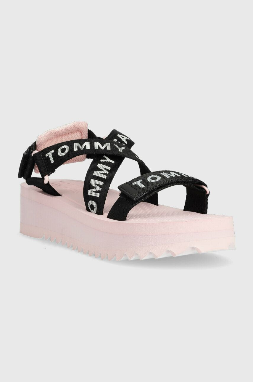 Tommy Jeans Сандали FLTFRM EVA SNDL в розово с платформа EN0EN02119 - Pepit.bg