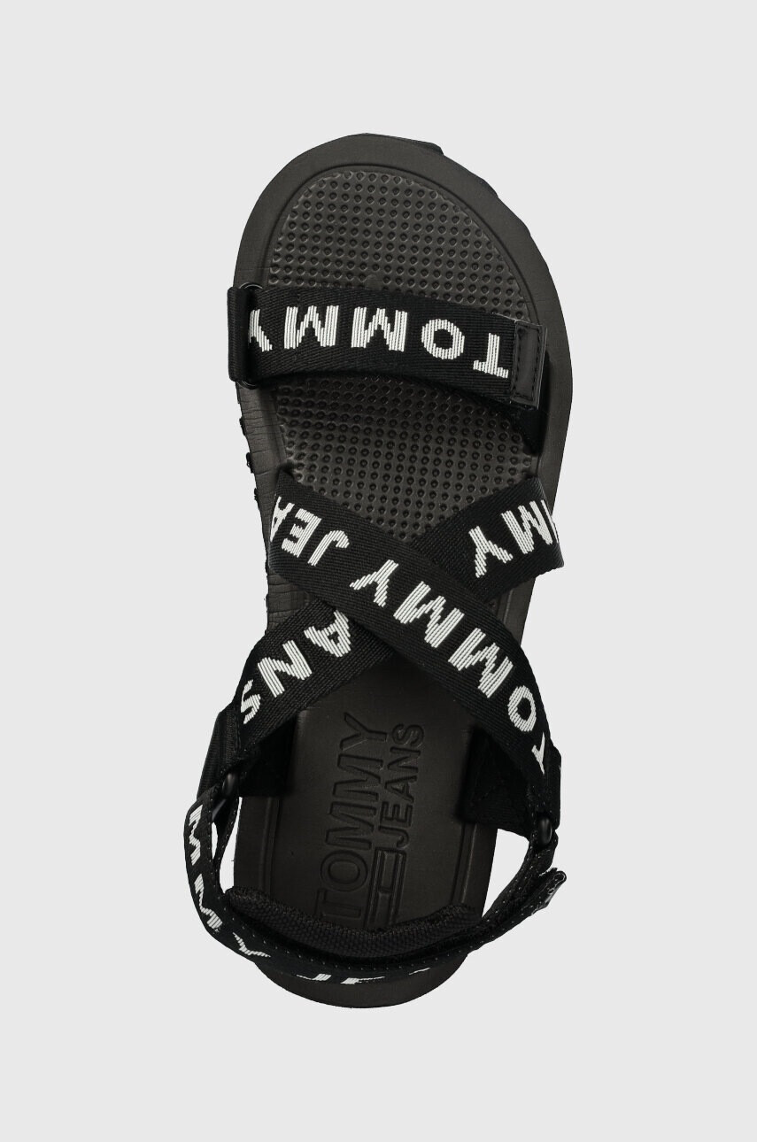 Tommy Jeans Сандали FLTFRM EVA SNDL в черно с платформа EN0EN02119 - Pepit.bg