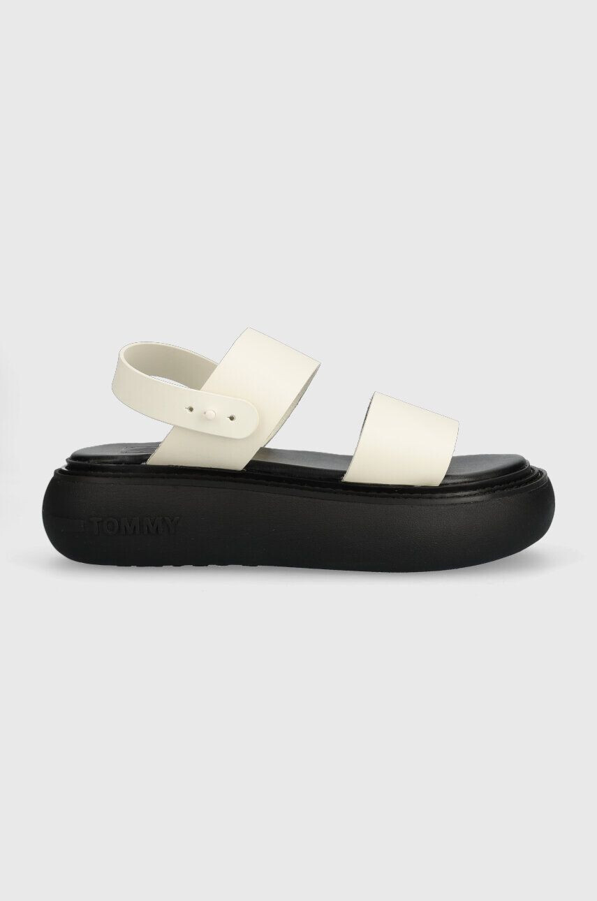 Tommy Jeans Сандали VOLUME SANDAL STRIPE в бежово с платформа EN0EN02077 - Pepit.bg