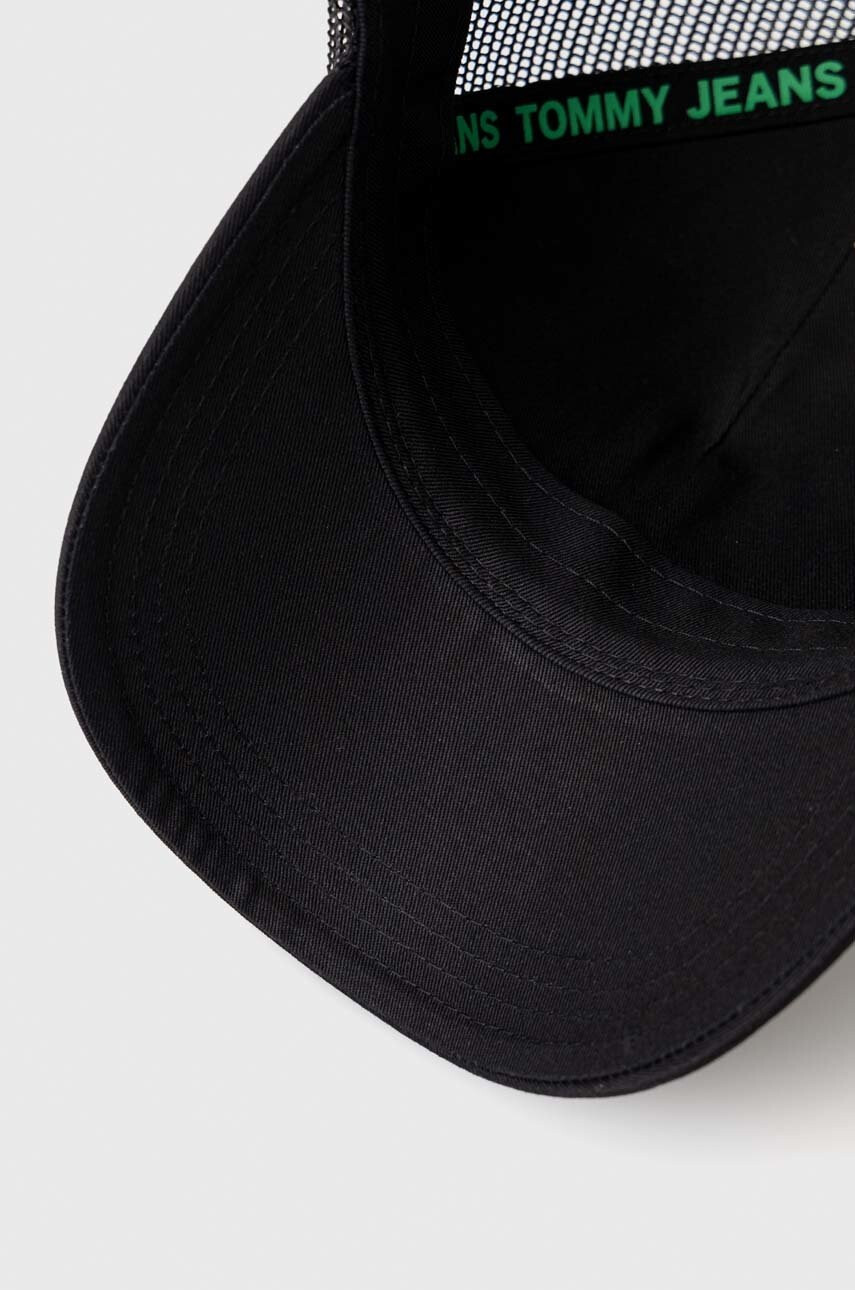 Tommy Jeans Шапка с козирка в розово с десен - Pepit.bg