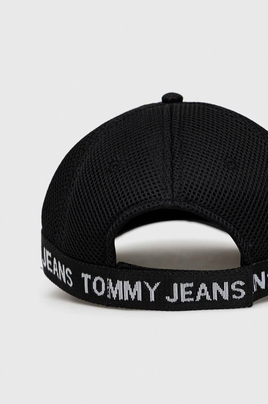 Tommy Jeans Шапка с козирка в черно с принт - Pepit.bg