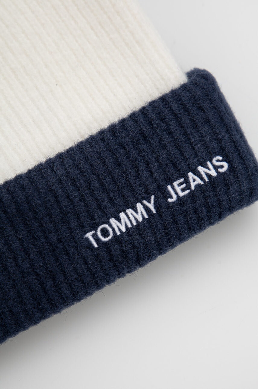 Tommy Jeans Шапка с вълна в тъмносиньо - Pepit.bg