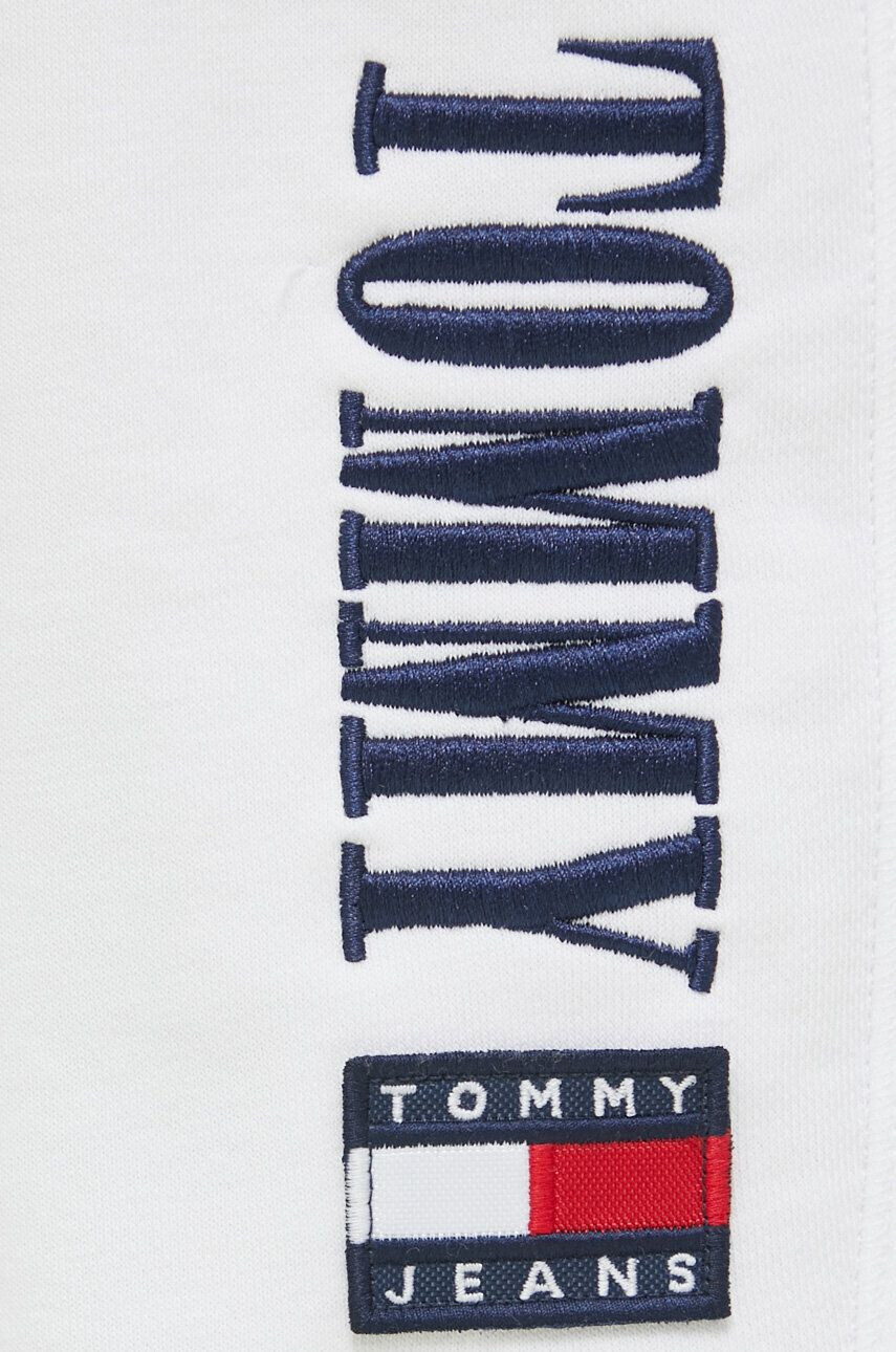 Tommy Jeans Спортен панталон в бяло с принт - Pepit.bg