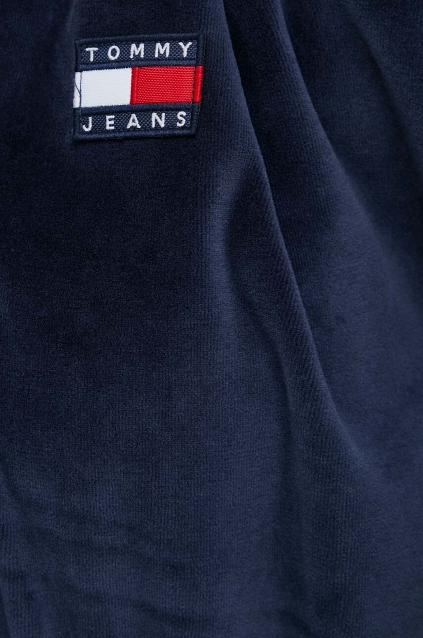 Tommy Jeans Суичър в тъмносиньо с качулка с апликация - Pepit.bg