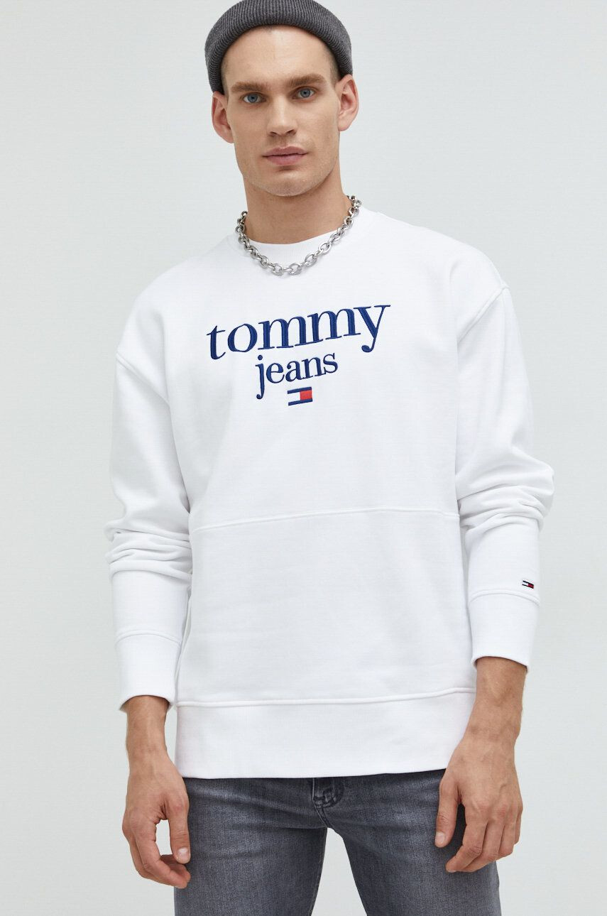 Tommy Jeans Суичър в бордо с качулка с апликация - Pepit.bg