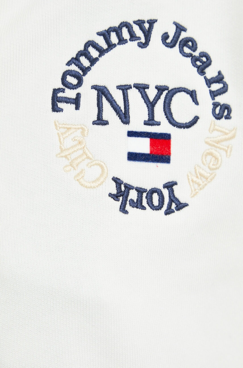 Tommy Jeans Суичър в бяло с апликация - Pepit.bg