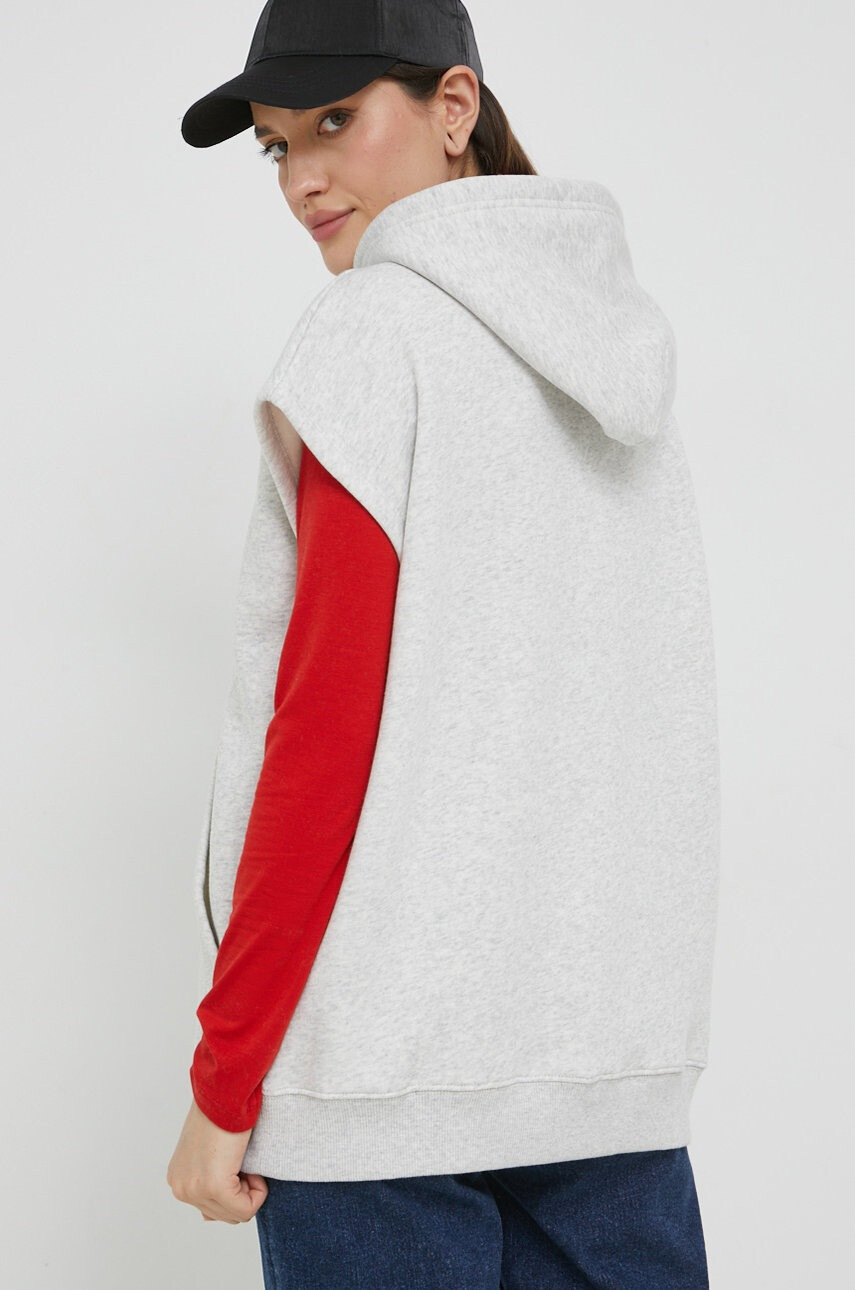 Tommy Jeans Суичър в сиво с апликация - Pepit.bg