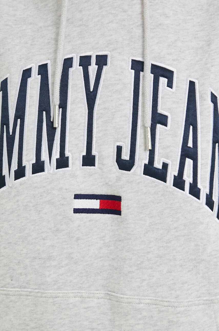 Tommy Jeans Суичър в сиво с апликация - Pepit.bg