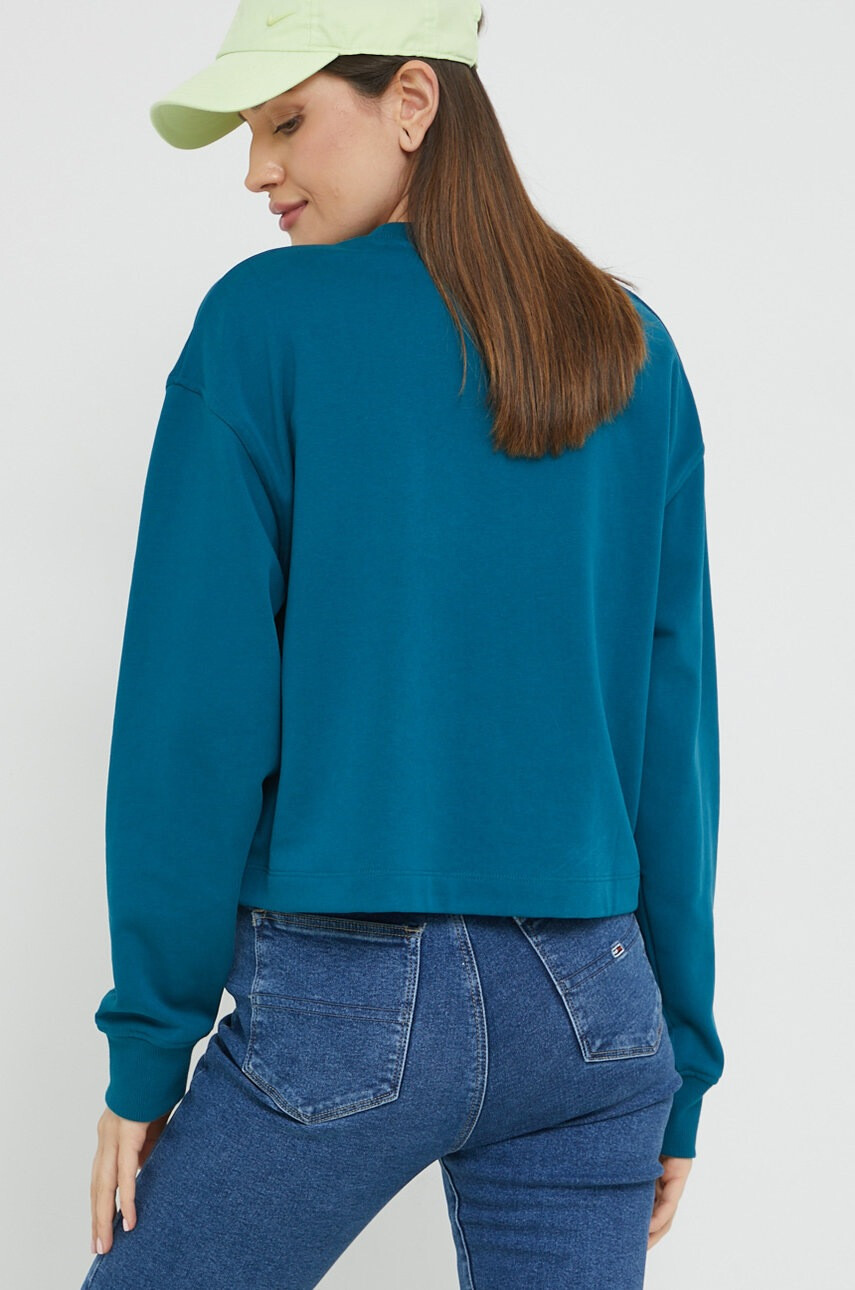 Tommy Jeans Суичър в тюркоазено с принт - Pepit.bg
