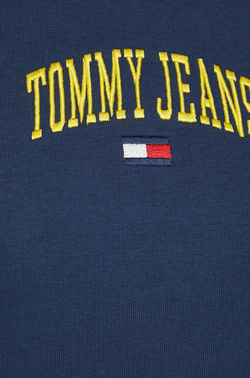 Tommy Jeans Суичър в черно с качулка с изчистен дизайн - Pepit.bg