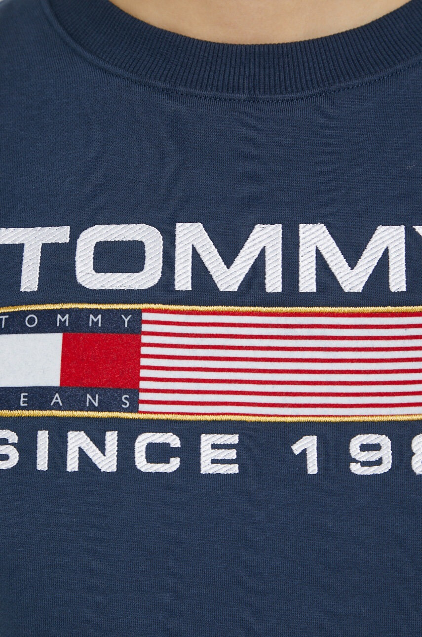 Tommy Jeans Суичър в тъмносиньо с апликация - Pepit.bg
