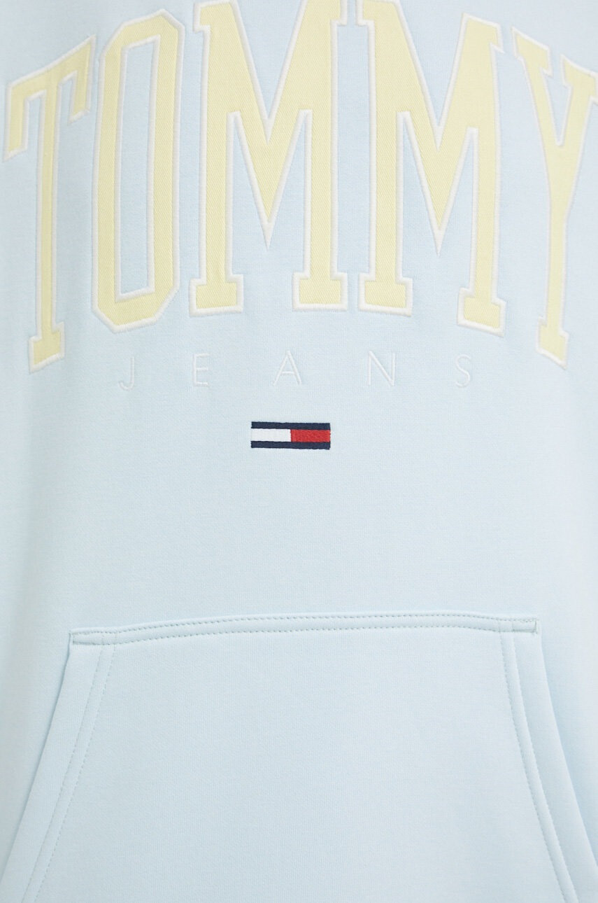 Tommy Jeans Суичър в синьо с качулка с апликация - Pepit.bg