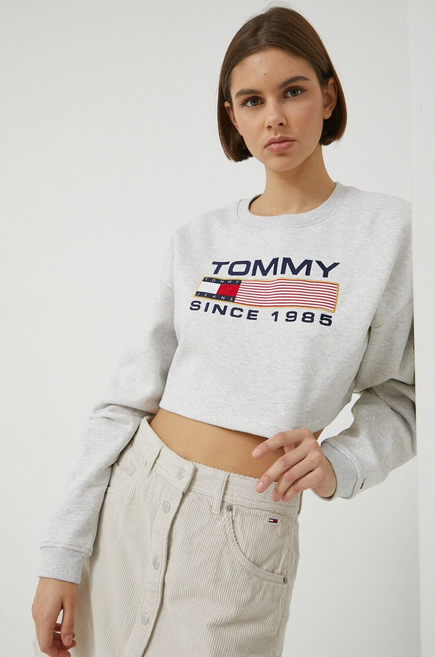 Tommy Jeans Суичър в черно с апликация - Pepit.bg