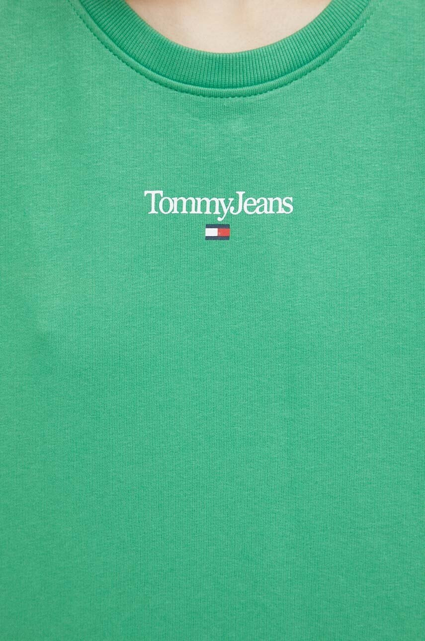 Tommy Jeans Суичър в зелено с принт - Pepit.bg