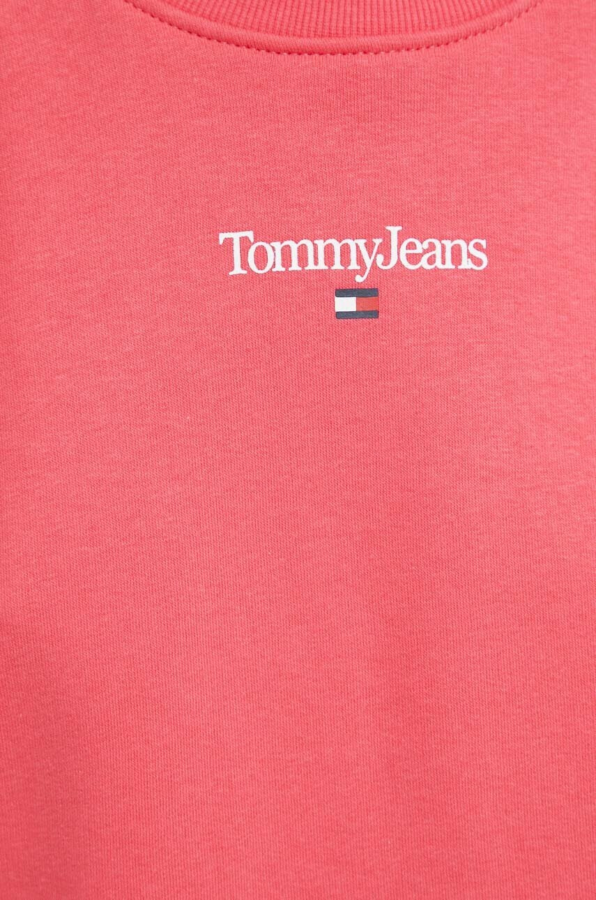 Tommy Jeans Суичър в розово с принт - Pepit.bg