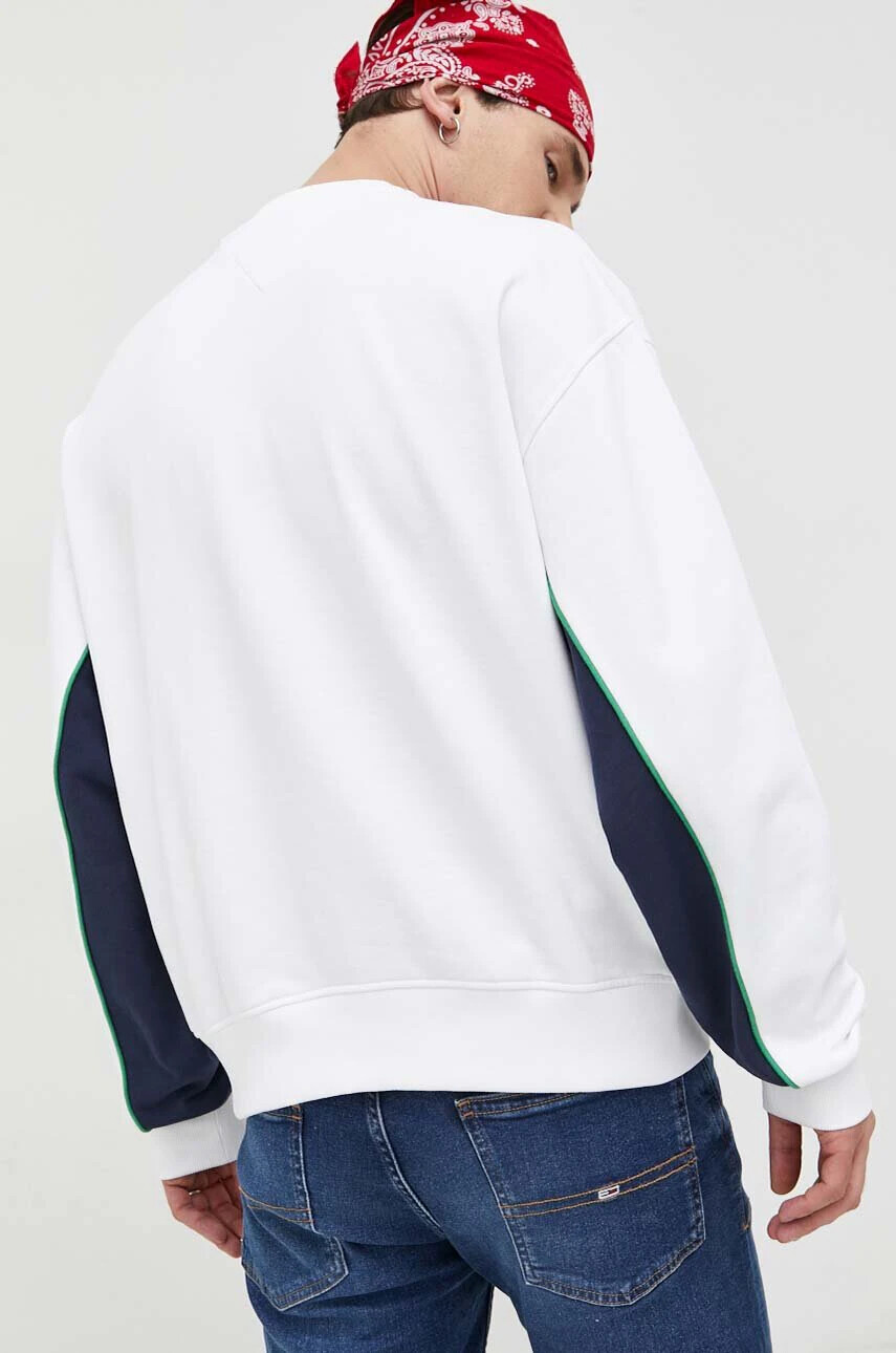 Tommy Jeans Суичър в бяло с апликация - Pepit.bg