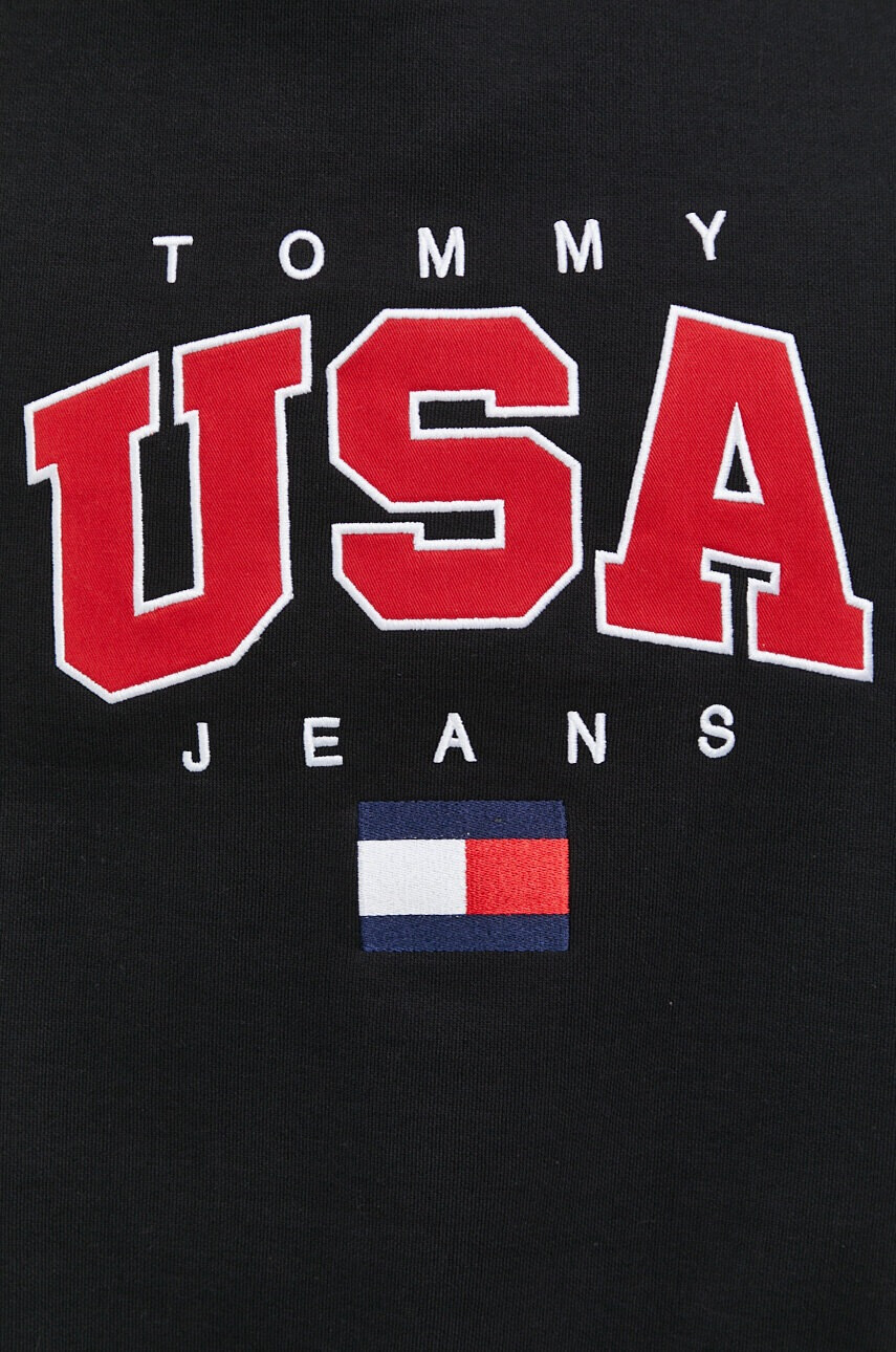 Tommy Jeans Суичър в черно с апликация - Pepit.bg