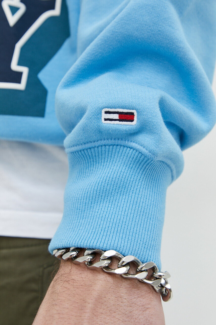 Tommy Jeans Суичър в синьо с принт - Pepit.bg
