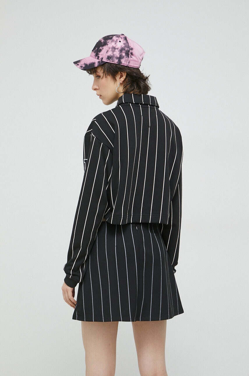 Tommy Jeans Суичър в черно с десен - Pepit.bg