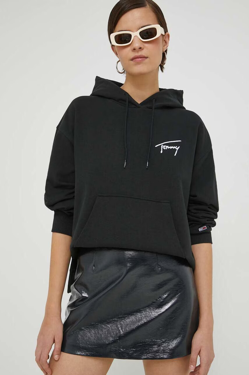 Tommy Jeans Суичър в сиво с апликация - Pepit.bg