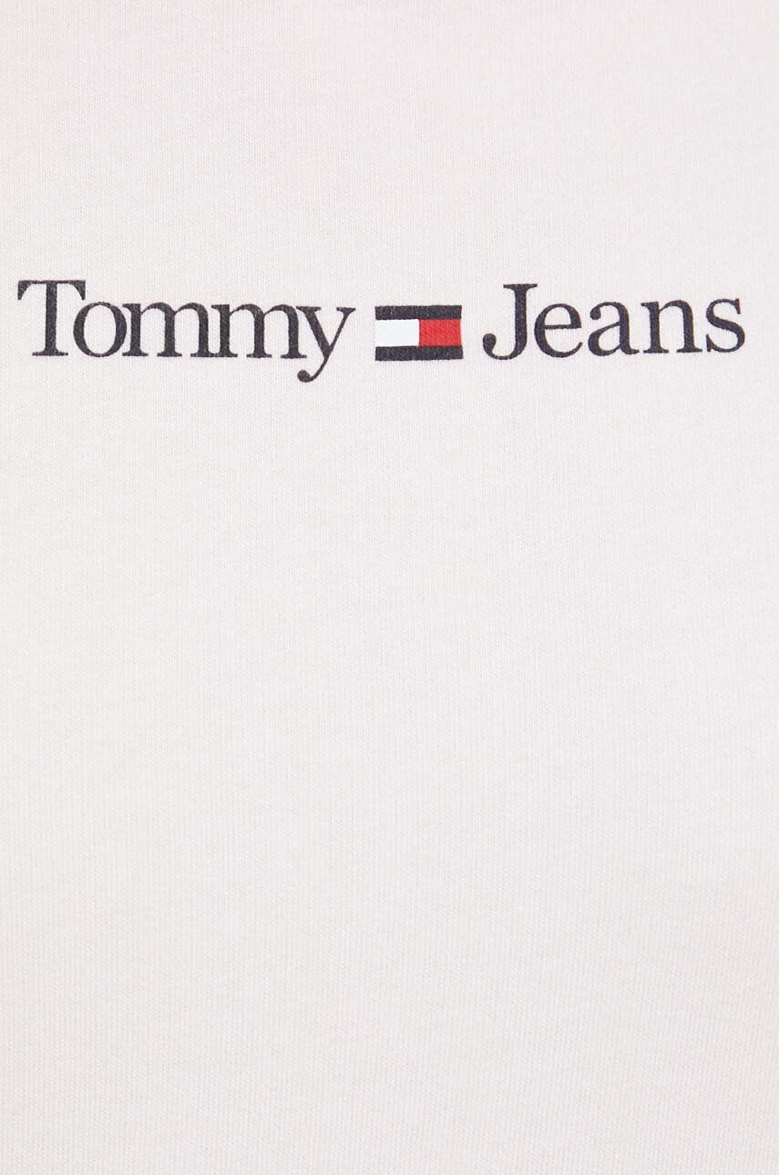 Tommy Jeans Суичър в розово с качулка с принт - Pepit.bg