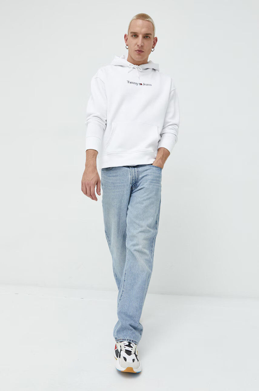 Tommy Jeans Суичър в сиво с принт - Pepit.bg