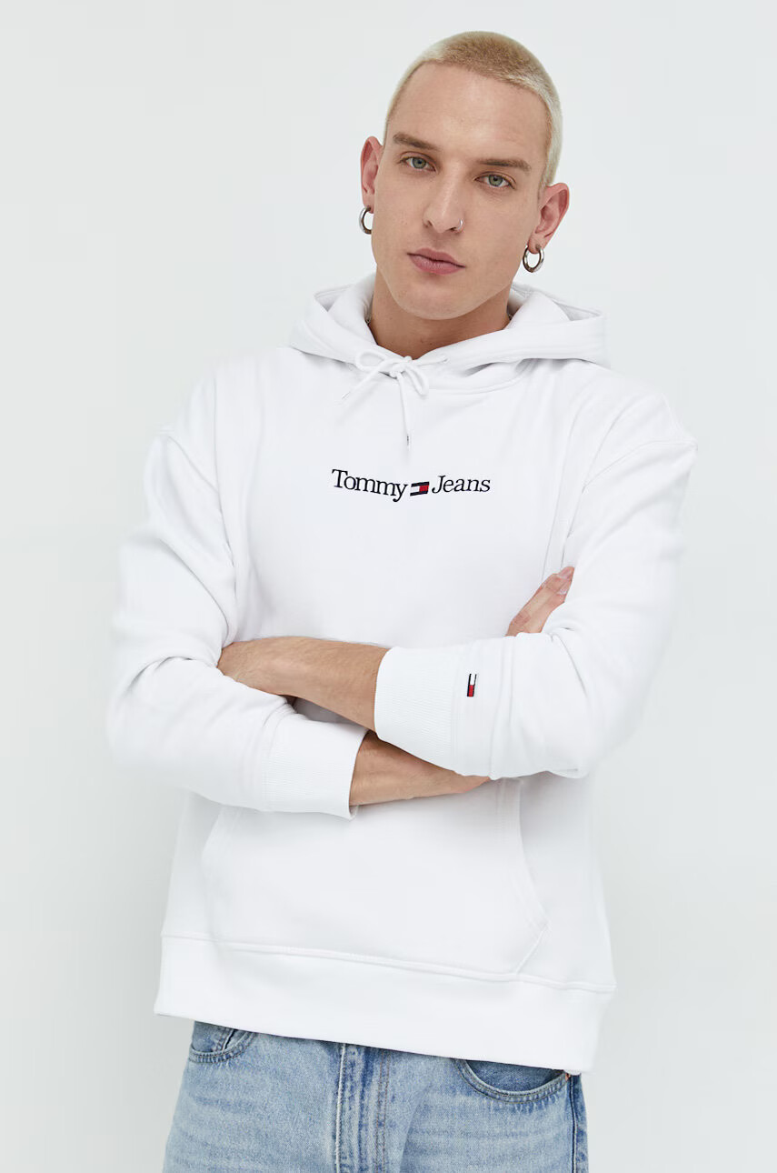 Tommy Jeans Суичър в сиво с принт - Pepit.bg