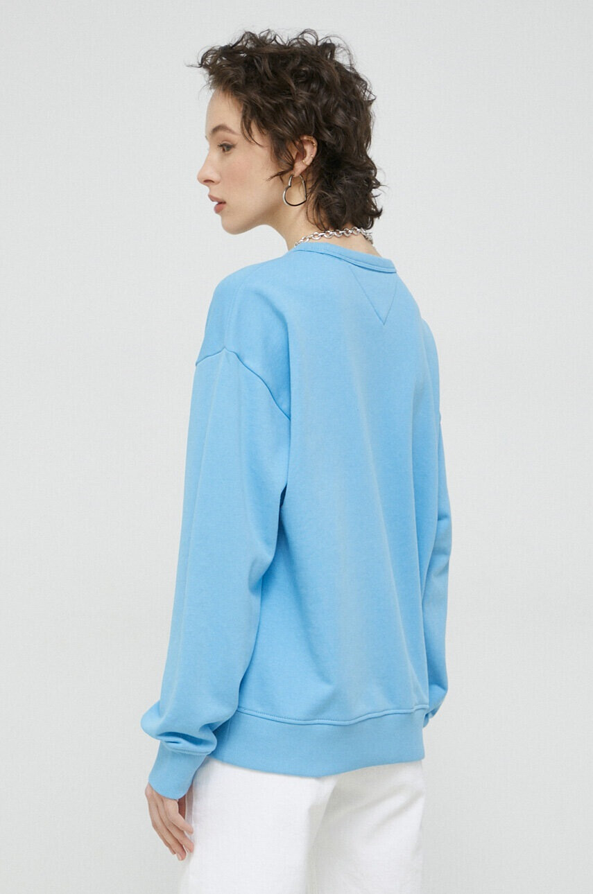 Tommy Jeans Суичър в синьо с апликация - Pepit.bg