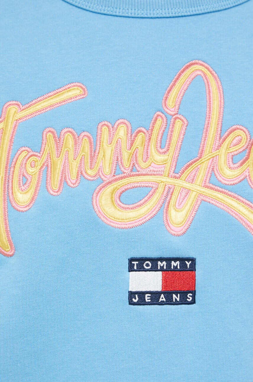Tommy Jeans Суичър в синьо с апликация - Pepit.bg
