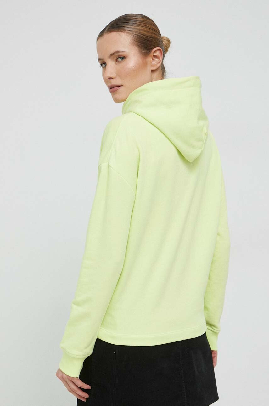 Tommy Jeans Суичър в жълто с качулка с принт - Pepit.bg