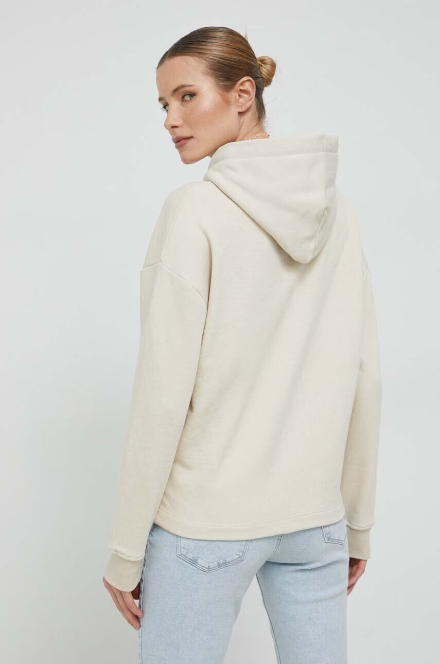 Tommy Jeans Суичър в бежово с качулка с принт - Pepit.bg