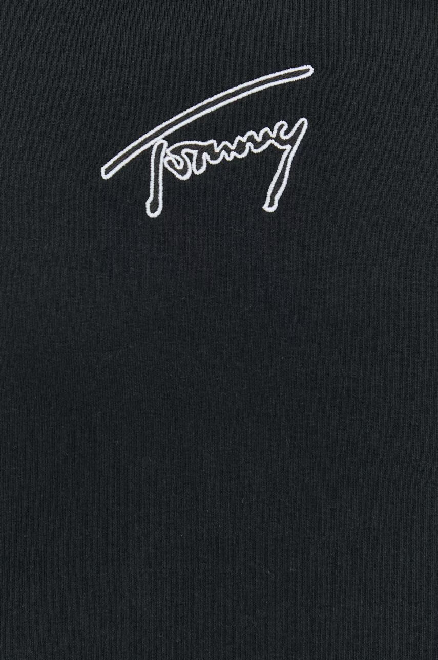 Tommy Jeans Суичър в черно с качулка с апликация - Pepit.bg