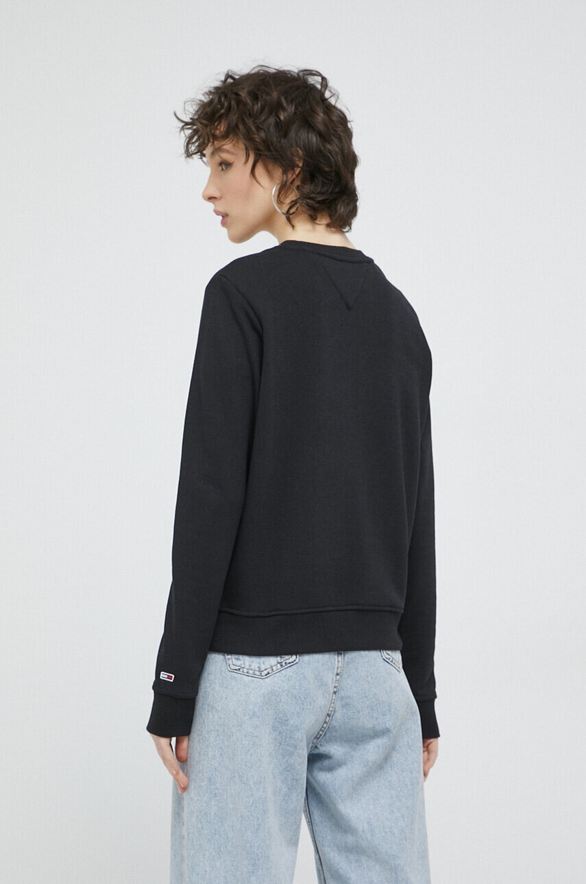 Tommy Jeans Суичър в черно с апликация - Pepit.bg