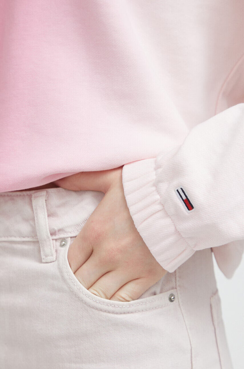 Tommy Jeans Суичър в розово с десен - Pepit.bg