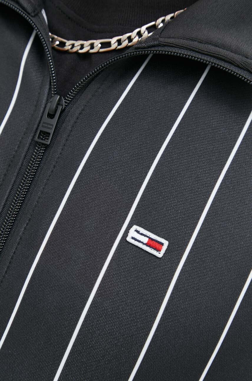 Tommy Jeans Суичър в черно с десен - Pepit.bg