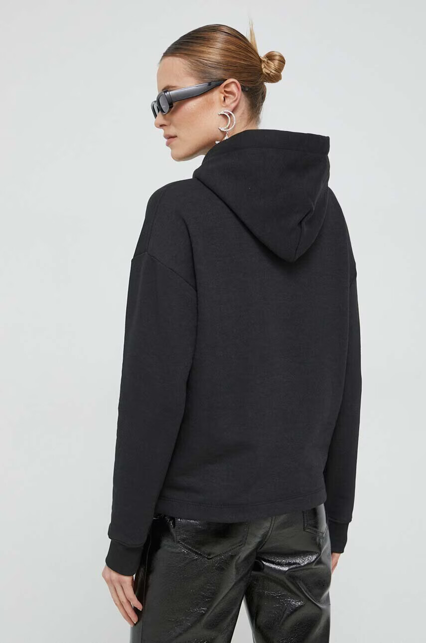 Tommy Jeans Суичър в черно с качулка с принт - Pepit.bg