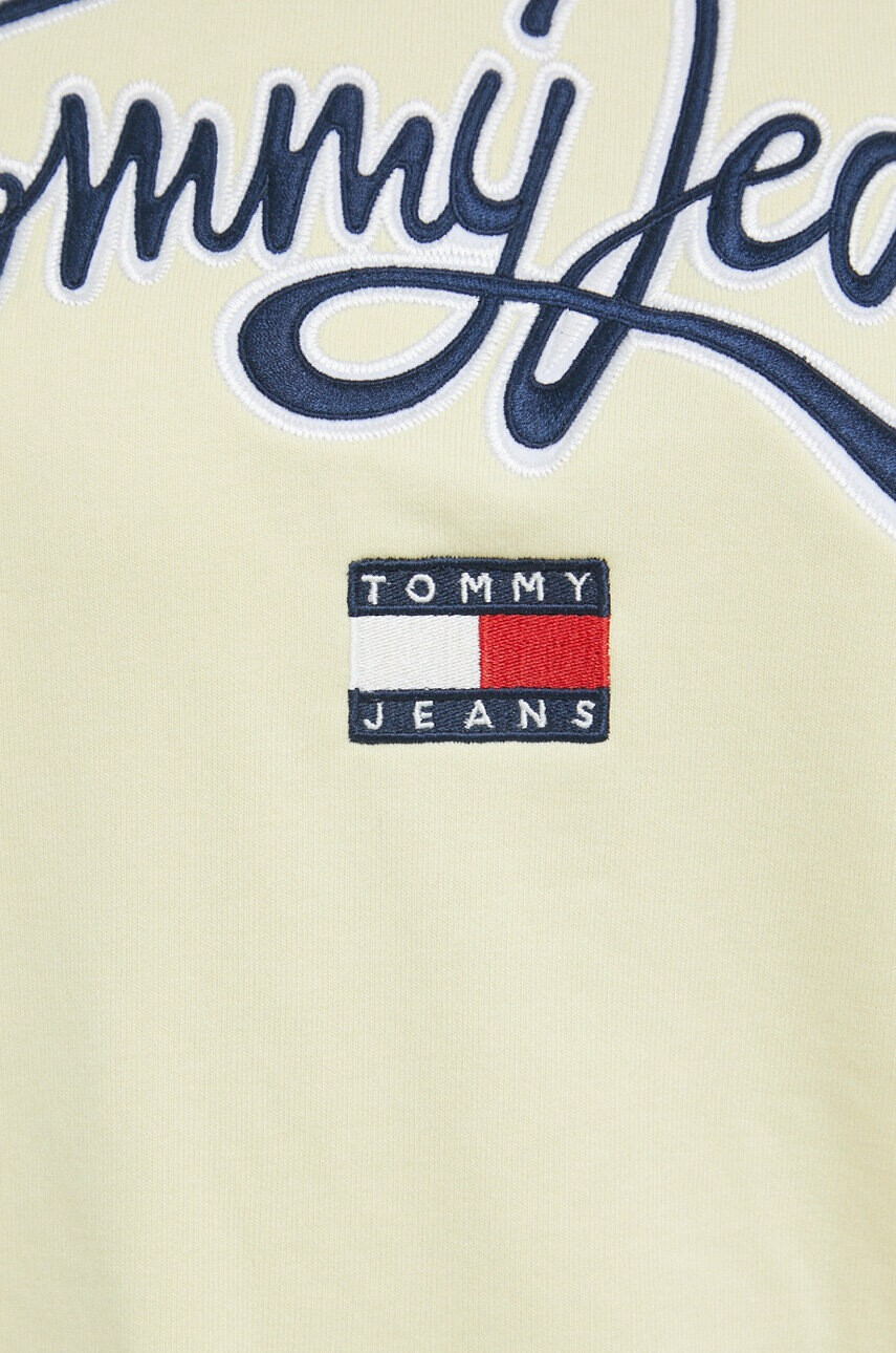 Tommy Jeans Суичър в жълто с апликация - Pepit.bg