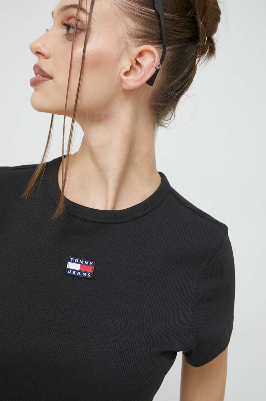 Tommy Jeans Тениска в черно - Pepit.bg