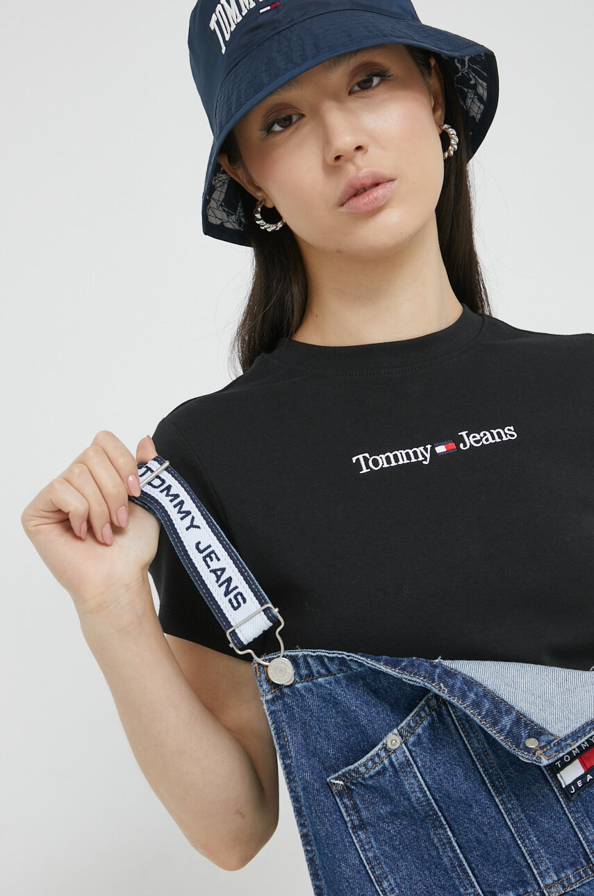 Tommy Jeans Тениска в черно - Pepit.bg