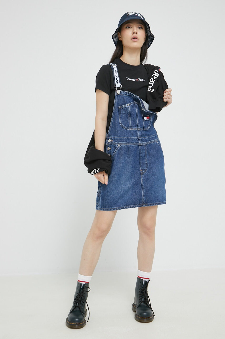 Tommy Jeans Тениска в черно - Pepit.bg