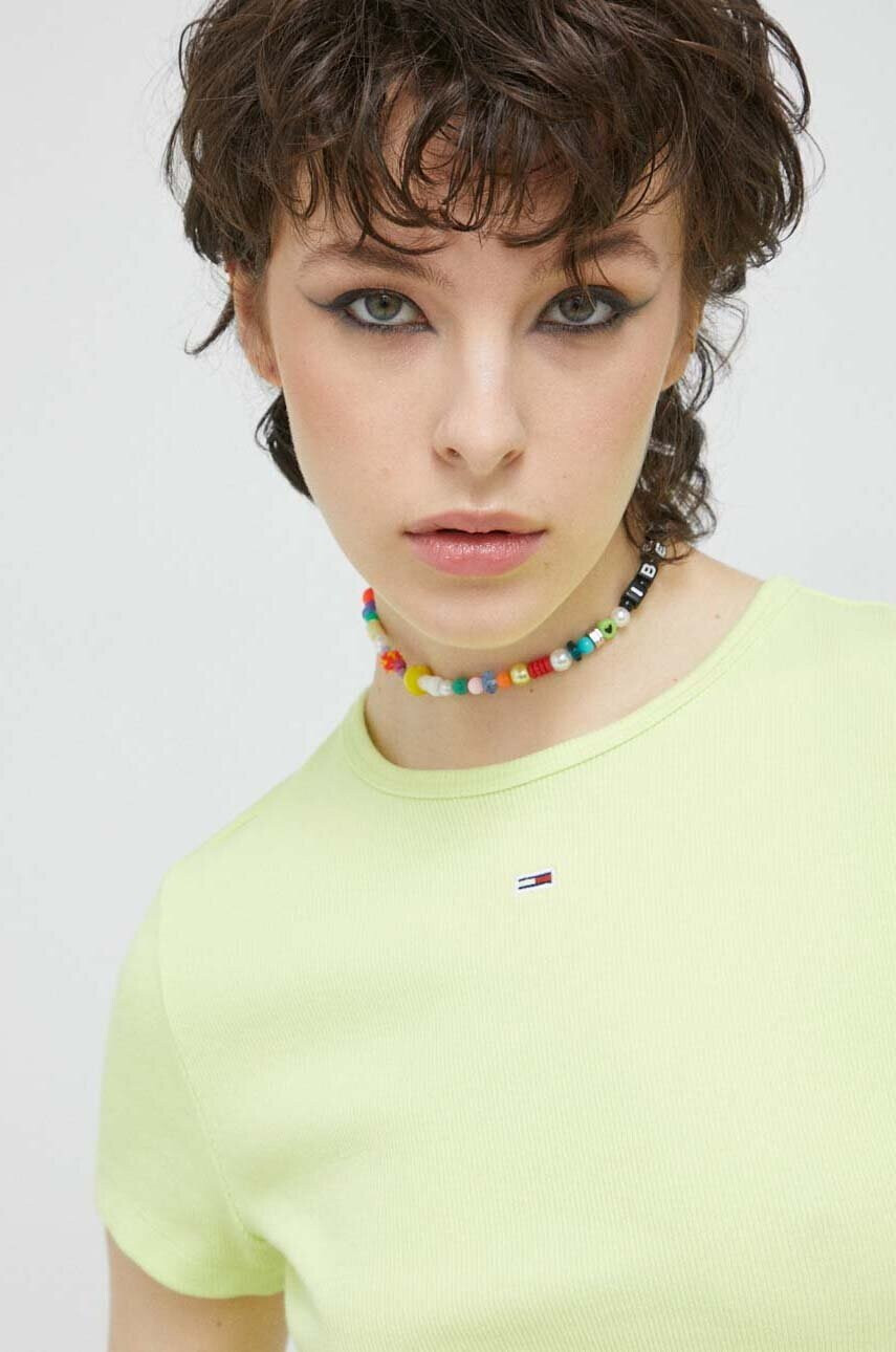 Tommy Jeans Тениска в жълто - Pepit.bg