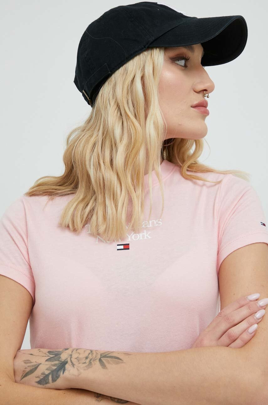 Tommy Jeans Тениска в розово - Pepit.bg