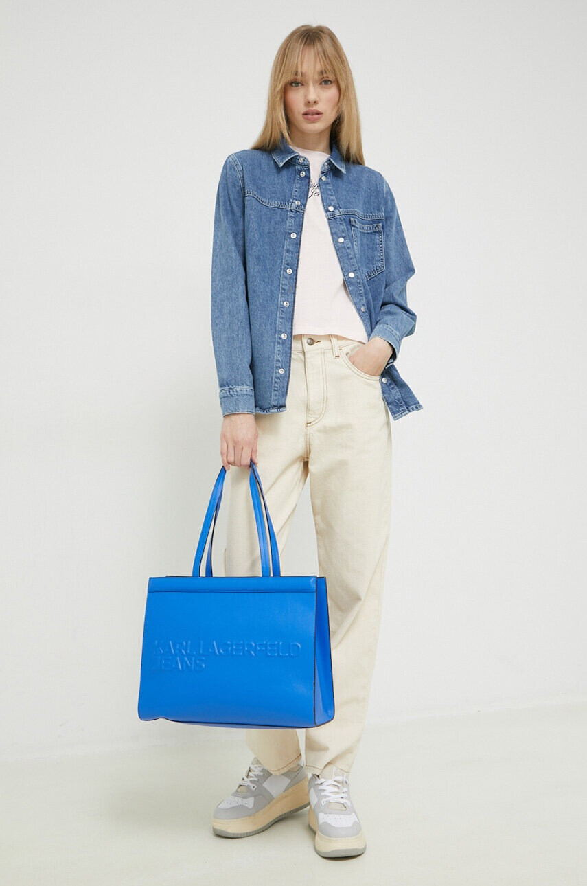 Tommy Jeans Тениска в розово - Pepit.bg