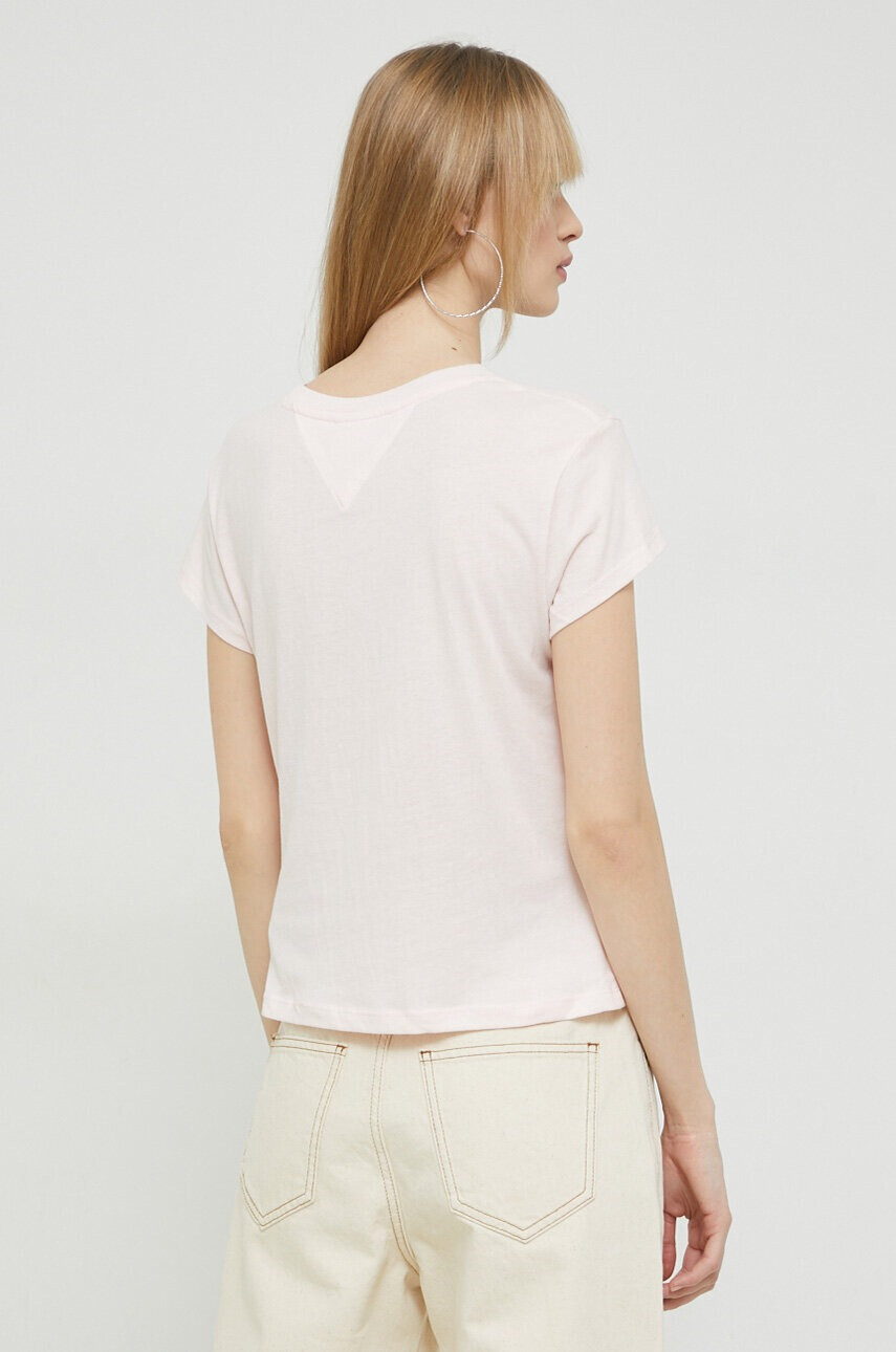 Tommy Jeans Тениска в розово - Pepit.bg